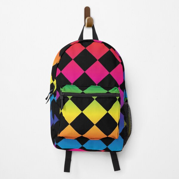 Item preview, Black background with colorful rhombuses . designed and sold by ValeryFlame.
