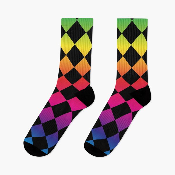 Item preview, Black background with colorful rhombuses . designed and sold by ValeryFlame.