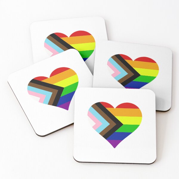Item preview, Progressive Rainbow Pride Heart designed and sold by Friend of Frogs.