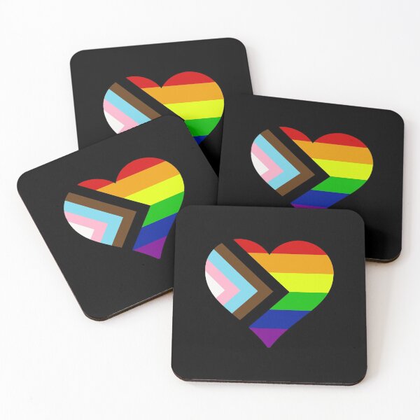 Item preview, Progressive Rainbow Pride Heart designed and sold by Friend of Frogs.