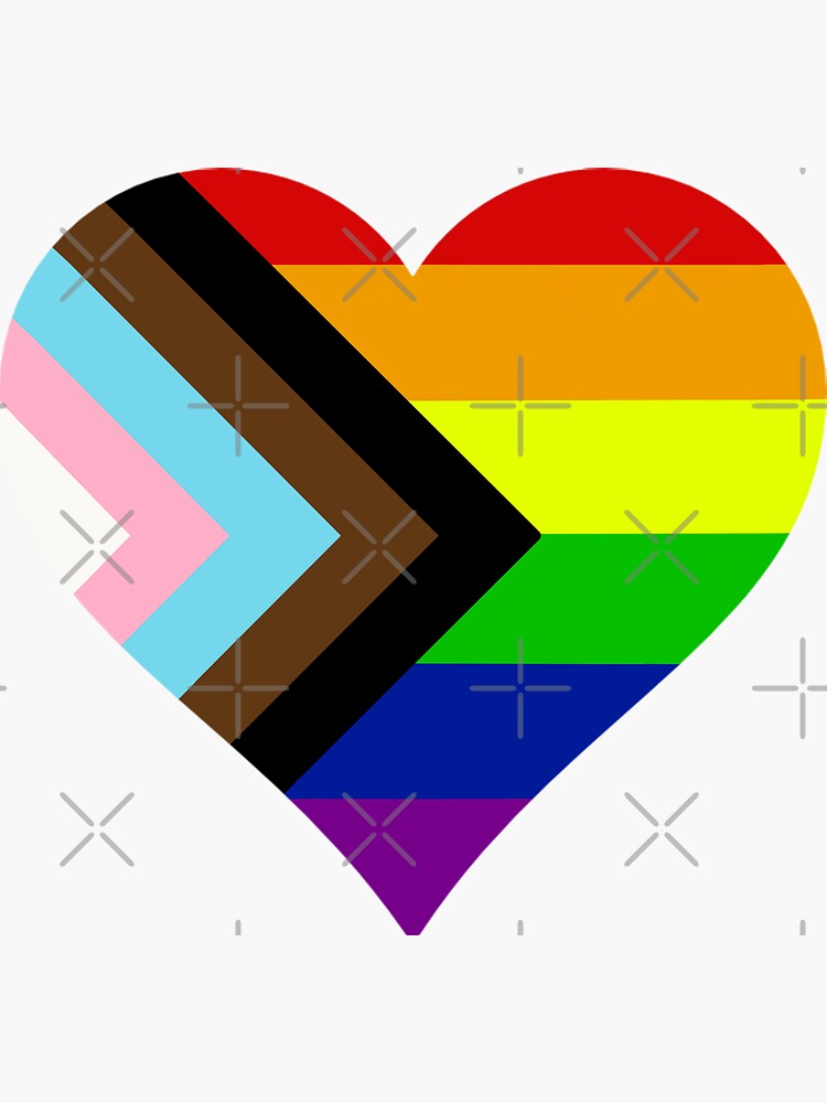 Progressive Rainbow Pride Heart Sticker For Sale By Echohicks1117 Redbubble 4786