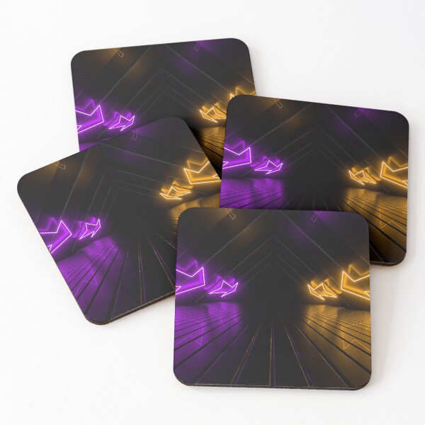 Item preview, Sci Fy Neon Lamps In A Dark Corridor designed and sold by tatkhagata.