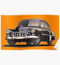 Retro limousine Poster