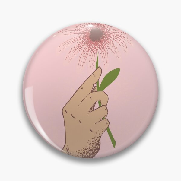 Item preview, holding a flower sticker  designed and sold by WillowandCrate.