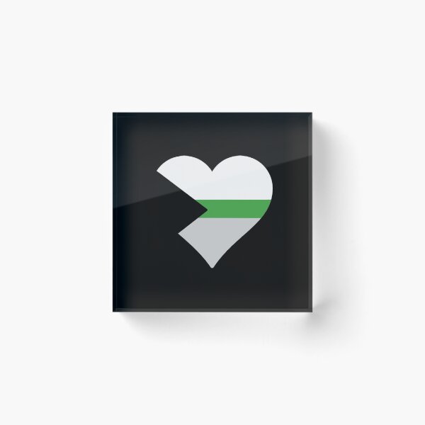 Item preview, Demiromantic Pride Heart designed and sold by Friend of Frogs.