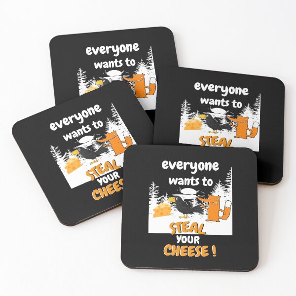 Item preview, EVERYONE WANTS TO STEAL YOUR CHEESE FOX AND CROW  designed and sold by Flirt-Teez.