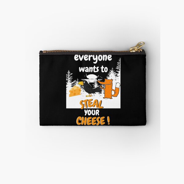 Item preview, EVERYONE WANTS TO STEAL YOUR CHEESE FOX AND CROW designed and sold by Flirt-Teez.