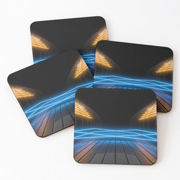 Item preview, Sci Fy Neon Lamps In A Dark Corridor designed and sold by tatkhagata.