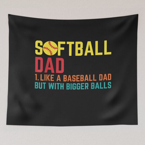 Item preview, Softball Like a Baseball But With Bigger Balls Father's Day T-Shirt designed and sold by Focus-Maloca.