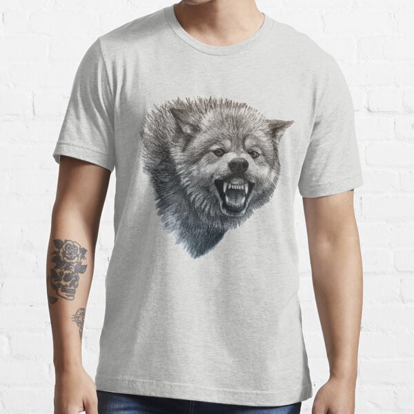 "Snarling Wolf" T-shirt for Sale by GaiaSorrentino | Redbubble | wolf t ...