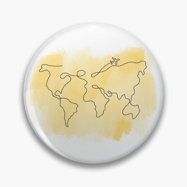 Item preview, Watercolor World Map Plane designed and sold by ksimmons93.