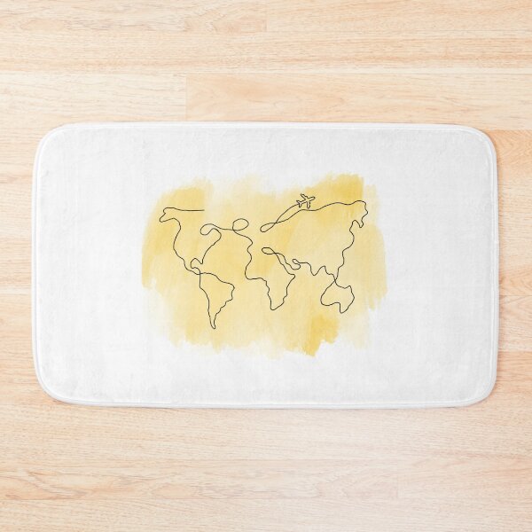 Item preview, Watercolor World Map Plane designed and sold by ksimmons93.