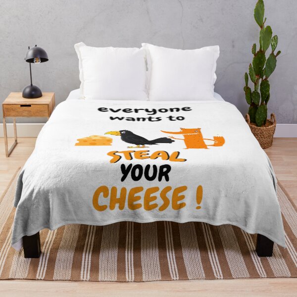 Item preview,  EVERYONE WANTS TO STEAL YOUR CHEESE FOX AND CROW  designed and sold by Flirt-Teez.