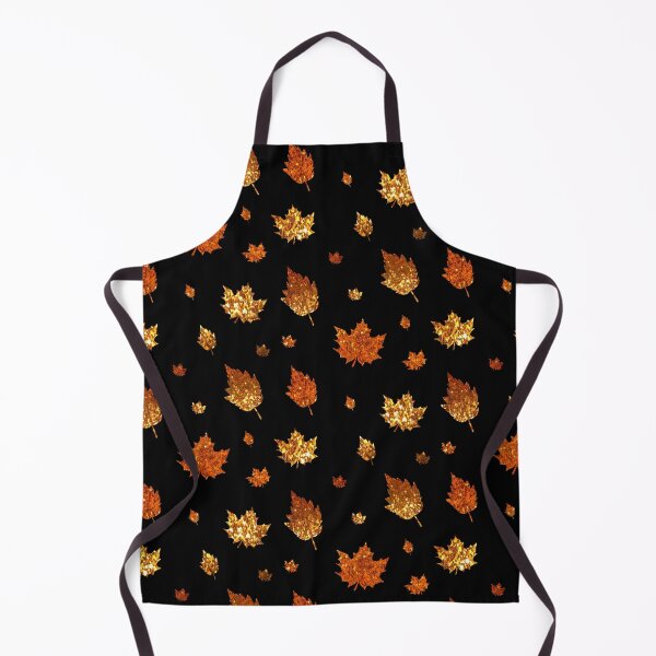 Item preview, Golden Orange Ombre Faux Glitter Autumn Fall Leaves designed and sold by Felicity-K.