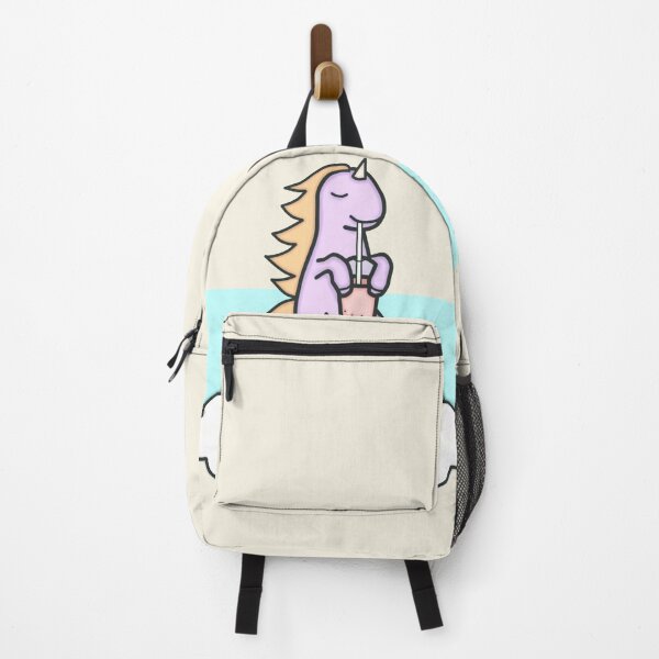 Item preview, Unicorn Drinking Boba On Rainbow Drawing II - Cute and Funny Unicorn designed and sold by ViewerEqualsPhoton.