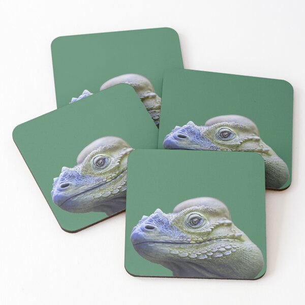 Item preview, Lizard head photo green with blue designed and sold by Nostrathomas66.