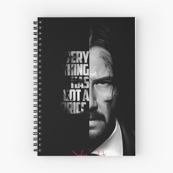 Item preview, /black white john wick quote designed and sold by ccarlosimoran.