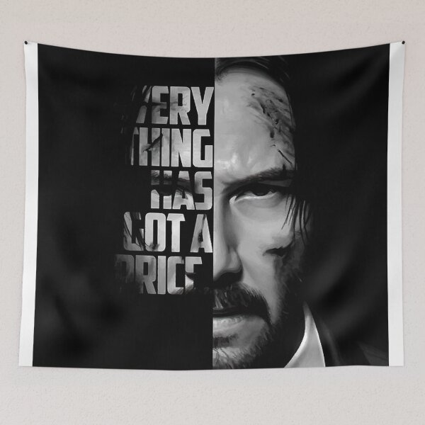Item preview, /black white john wick quote designed and sold by ccarlosimoran.