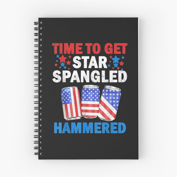 Item preview, Time To Get Star Spangled Hammered Beer USA Flag 4th Of July T-Shirt designed and sold by Focus-Maloca.