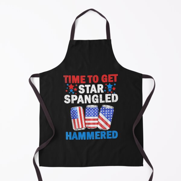 Item preview, Time To Get Star Spangled Hammered Beer USA Flag 4th Of July T-Shirt designed and sold by Focus-Maloca.