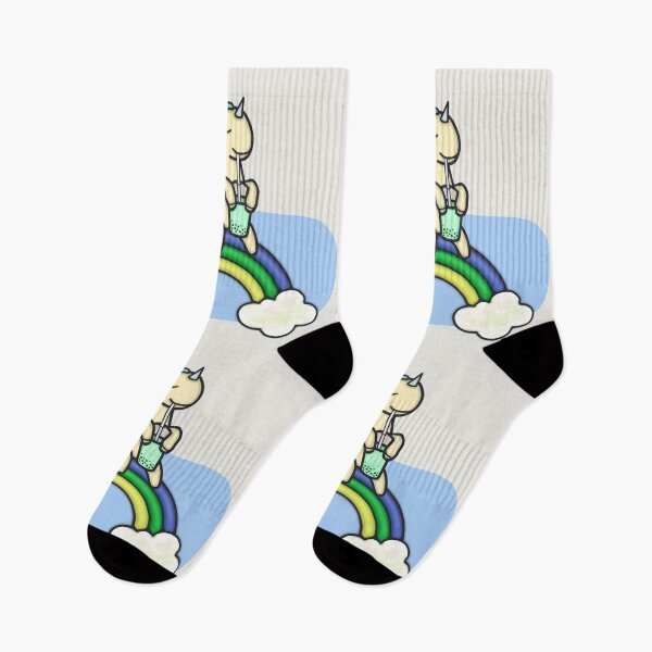 Item preview, Unicorn Drinking Boba On Rainbow Drawing IV - Cute and Funny Unicorn designed and sold by ViewerEqualsPhoton.