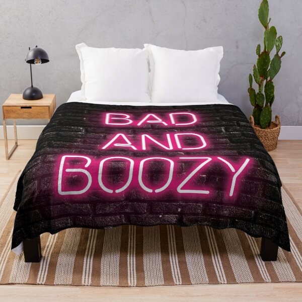 Item preview, bad and boozy neon sign designed and sold by amytraianou.