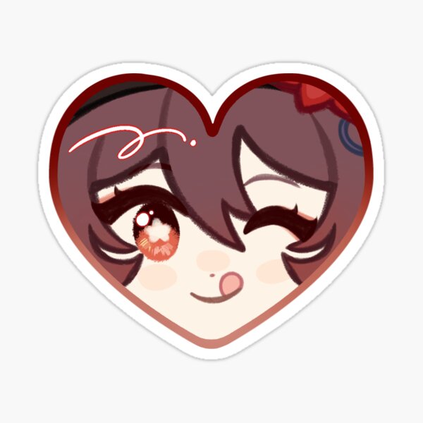 Hu Tao ♥ Genshin Impact Heart Sticker