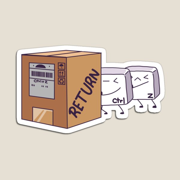 Item preview, Cute Keys Ctrl+Z Cartoon designed and sold by sazaarts.
