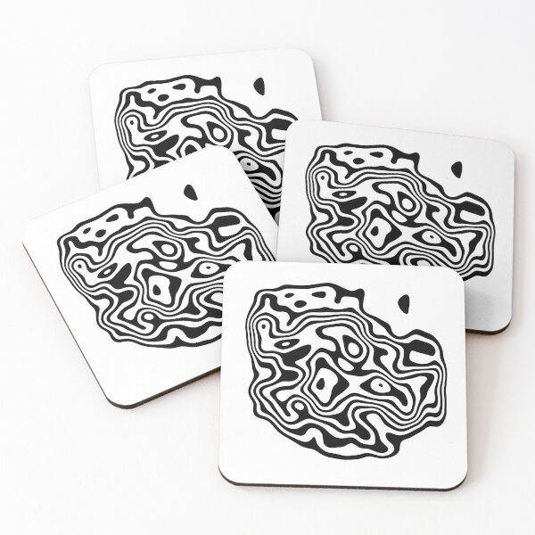 Item preview, Contour design - black designed and sold by rahilvalani.