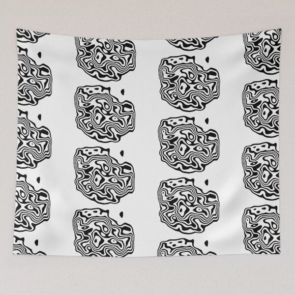 Item preview, Contour design - black designed and sold by rahilvalani.
