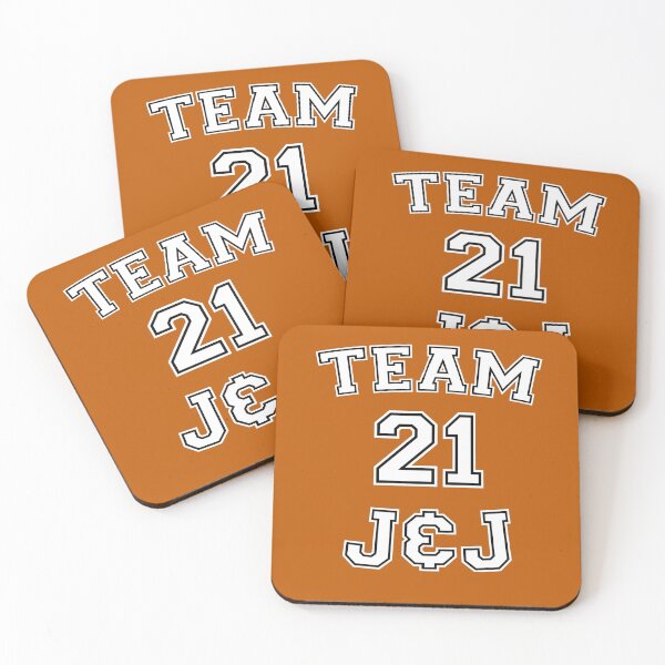 Item preview, Vaccine pride: Team J&J (white college/varsity jersey typeface) designed and sold by Ofeefee.