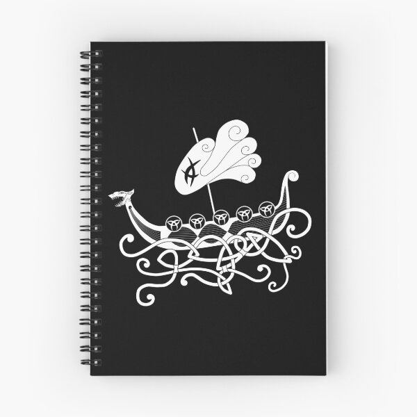 Item preview, Viking longboat - Scandinavian line art designed and sold by MerchActually.