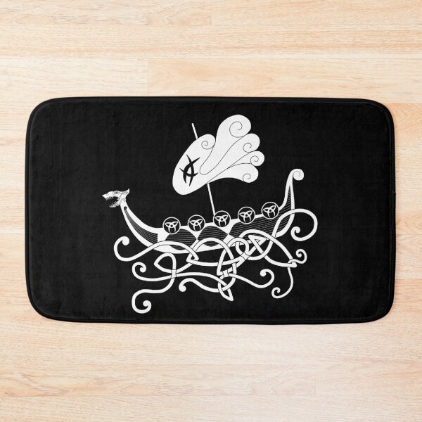 Item preview, Viking longboat - Scandinavian line art designed and sold by MerchActually.