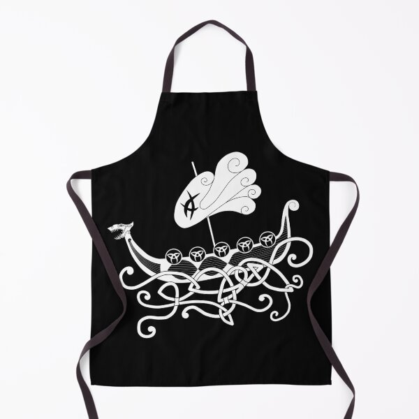 Item preview, Viking longboat - Scandinavian line art designed and sold by MerchActually.