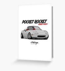 MX-5 Miata (white) Greeting Card