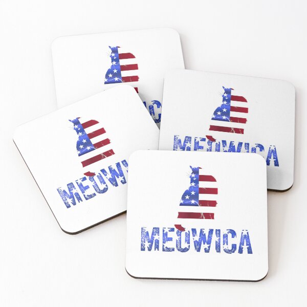 Item preview, Meowica Happy Fourth Of July Independence Day designed and sold by UncleStuScience.