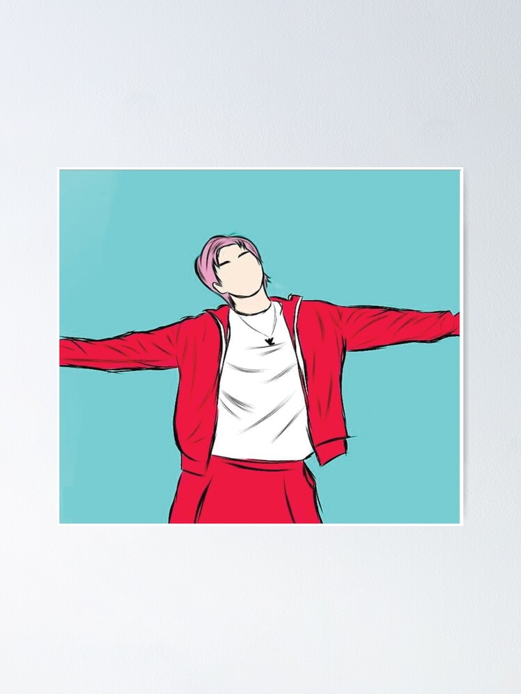 Póster «RM Namjoon - BTS Legacy Edition | Dibujos animados sin rostro» de  3005Garments | Redbubble