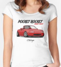 MX-5 Miata (red) Women's Fitted Scoop T-Shirt