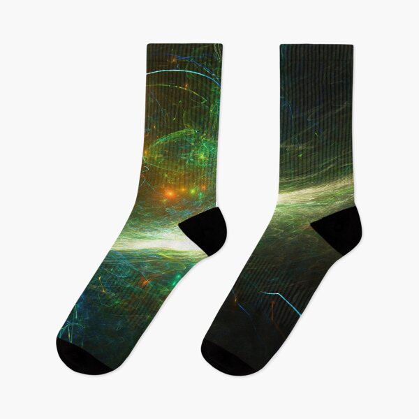 Item preview, Yellow Green and Blue Ray Fractals designed and sold by HauntedMammoth.