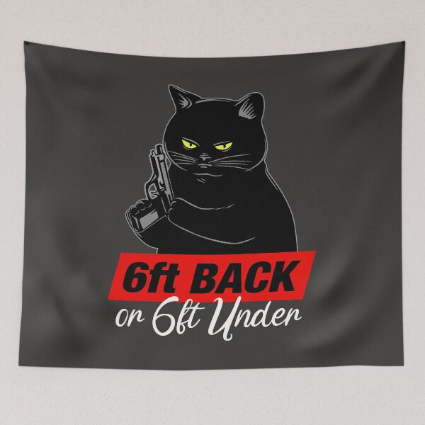 Item preview, Cat Lovers 6ft Back Or 6ft Under Gift Idea designed and sold by teest2209.