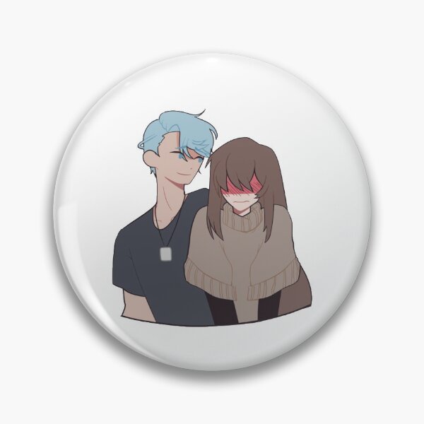 Item preview, Mystic Messenger: V and MC pegatina designed and sold by isabelaheart.