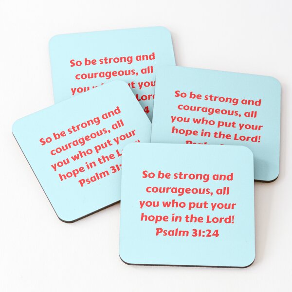 Item preview, Bible Verse Psalm 31:24 designed and sold by Prayingwarrior.