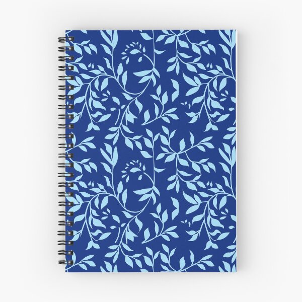 Item preview, Royal Blue flower pattern on repeat designed and sold by SueKnox.
