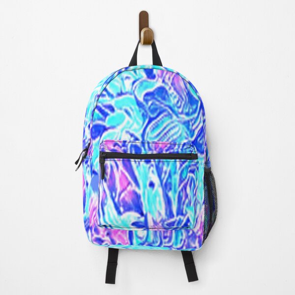 Item preview, blue splashes, on a lavender field, abstract art, designed and sold by Maria Mihailova.