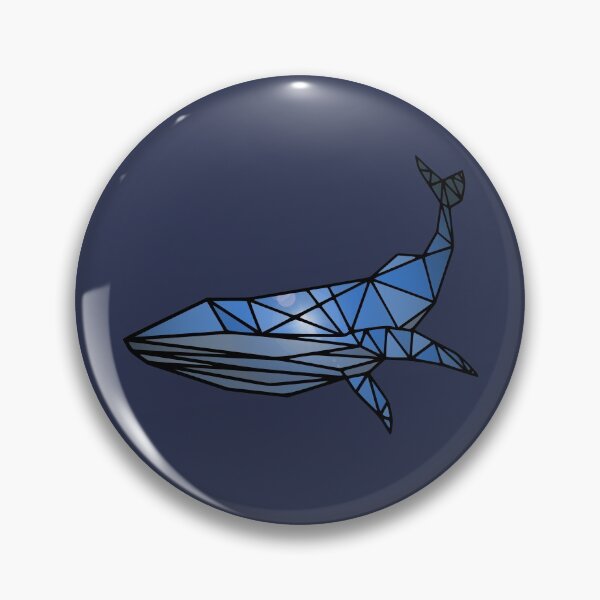 Item preview, Sun Flare Polygon Whale - Blue designed and sold by Chubuter.