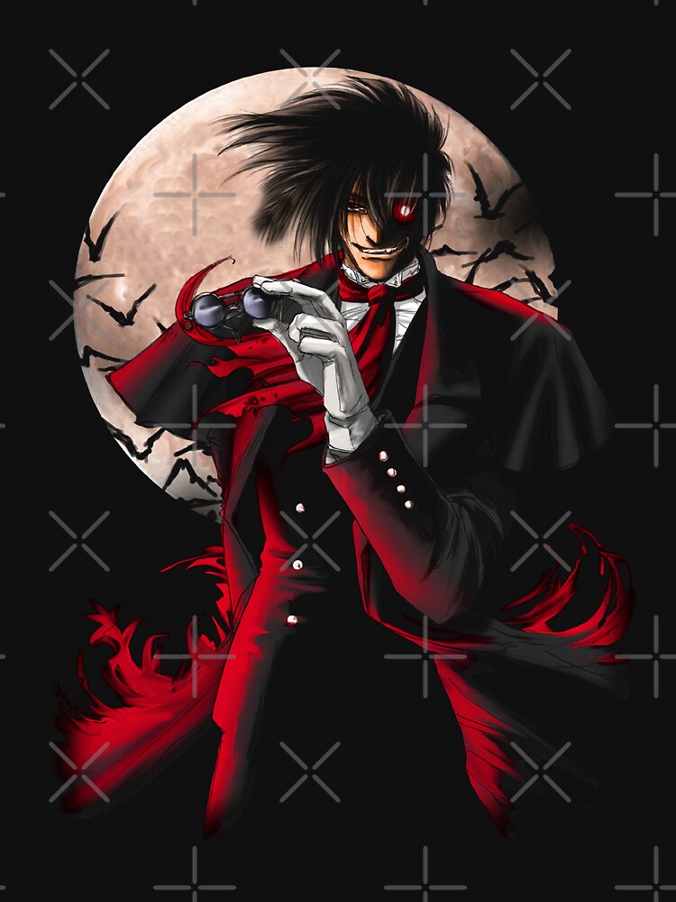 Alucard Hellsing Dark Fantasy Anime Ultimate Character Essential T-Shirt  for Sale by BillScott2