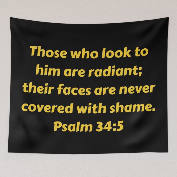 Item preview, Bible Verse Psalm 34:5 designed and sold by Prayingwarrior.