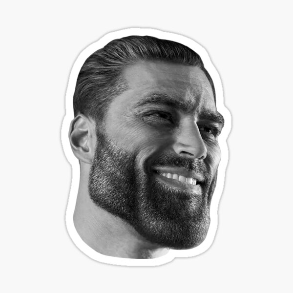 Giga chad face  AI Emoji Generator