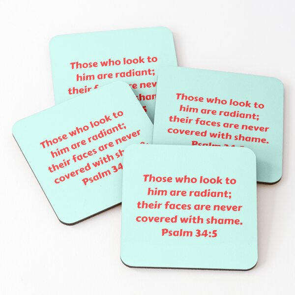Item preview, Bible Verse Psalm 34:5 designed and sold by Prayingwarrior.