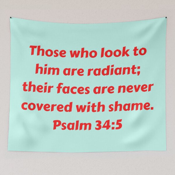 Item preview, Bible Verse Psalm 34:5 designed and sold by Prayingwarrior.